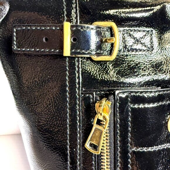 Yves Saint Laurent Rive Gauche Patent Leather Tote Bag - Picture 4 of 16
